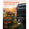 image:imageVEVOR Pintle Hook 20000 lbs Towing Capacity Trailer Hitches Receiver Hook Combination 2516inch Hitch Ball Fits 25 to 3inch Lunette Ring with Mounting Kit WearResistant Black Powder Coat2in 20000lbs