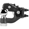 image:imageVEVOR Pintle Hook 20000 lbs Towing Capacity Trailer Hitches Receiver Hook Combination 2516inch Hitch Ball Fits 25 to 3inch Lunette Ring with Mounting Kit WearResistant Black Powder Coat2516in 30000lbs