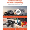 image:imageVEVOR Pintle Hook 20000 lbs Towing Capacity Trailer Hitches Receiver Hook Combination 2516inch Hitch Ball Fits 25 to 3inch Lunette Ring with Mounting Kit WearResistant Black Powder Coat2in 20000lbs