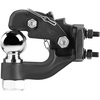 image:imageVEVOR Pintle Hook 20000 lbs Towing Capacity Trailer Hitches Receiver Hook Combination 2516inch Hitch Ball Fits 25 to 3inch Lunette Ring with Mounting Kit WearResistant Black Powder Coat2516in 20000lbs