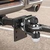 image:imageVEVOR Pintle Hook 20000 lbs Towing Capacity Trailer Hitches Receiver Hook Combination 2516inch Hitch Ball Fits 25 to 3inch Lunette Ring with Mounting Kit WearResistant Black Powder Coat2in 20000lbs