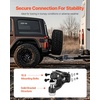 image:imageVEVOR Pintle Hook 20000 lbs Towing Capacity Trailer Hitches Receiver Hook Combination 2516inch Hitch Ball Fits 25 to 3inch Lunette Ring with Mounting Kit WearResistant Black Powder Coat2in 20000lbs