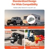 image:imageVEVOR Pintle Hook 20000 lbs Towing Capacity Trailer Hitches Receiver Hook Combination 2516inch Hitch Ball Fits 25 to 3inch Lunette Ring with Mounting Kit WearResistant Black Powder Coat2516in 30000lbs