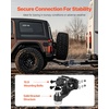 image:imageVEVOR Pintle Hook 20000 lbs Towing Capacity Trailer Hitches Receiver Hook Combination 2516inch Hitch Ball Fits 25 to 3inch Lunette Ring with Mounting Kit WearResistant Black Powder Coat2516in 20000lbs