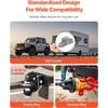 image:imageVEVOR Pintle Hook 20000 lbs Towing Capacity Trailer Hitches Receiver Hook Combination 2516inch Hitch Ball Fits 25 to 3inch Lunette Ring with Mounting Kit WearResistant Black Powder Coat2516in 20000lbs