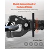 image:imageVEVOR Pintle Hook 20000 lbs Towing Capacity Trailer Hitches Receiver Hook Combination 2516inch Hitch Ball Fits 25 to 3inch Lunette Ring with Mounting Kit WearResistant Black Powder Coat2516in 30000lbs