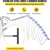 image:imageVEVOR Rods Dent Removal Kit 13 Pcs Paintless Dent Repair Rods Stainless Steel Dent Rods Whale Tail Dent Repair Tools Professional Hail Dent Removal Tool For Minor Dents Door Dings And Hail Damage21 Pcs with 21 Rods