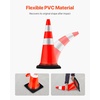 image:imageVEVOR Safety Cones 6 Pack 36 Traffic Cones PVC Orange Construction Cones with Reflective Collars and Black Weighted Base for Traffic Control Driveway Road Parking and School Improvement30