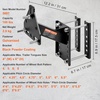 image:imageVEVOR Spare Tire Carrier Trailer Spare Tire Mount 160 lbs Capacity Utility Trailer Accessories Fits Most 4 amp 5 amp 6 amp 8 Lugs Wheels on 4 425 45 475 5 55 6 65 Bolt PatternsThreeBolt