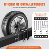 image:imageVEVOR Spare Tire Carrier Trailer Spare Tire Mount 160 lbs Capacity Utility Trailer Accessories Fits Most 4 amp 5 amp 6 amp 8 Lugs Wheels on 4 425 45 475 5 55 6 65 Bolt PatternsThreeBolt