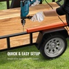 image:imageVEVOR Trailer Tailgate Lift Assist Max 180 lbs Load Capacity Compatible with Open Utility Trailer Tailgate and Ramp with 10 to 24 Inches Heights Side Rail and 4 to 6 Feet Height Tail Gate or Ramp1 Sides