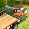 image:imageVEVOR Trailer Tailgate Lift Assist Max 180 lbs Load Capacity Compatible with Open Utility Trailer Tailgate and Ramp with 10 to 24 Inches Heights Side Rail and 4 to 6 Feet Height Tail Gate or Ramp2 Sides