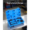 image:imageVEVOR Yoke Puller Made for Class 68 Transportation Trucks and Equipment Heavy Duty Yoke Removal Tool Kit Automotive Yoke Puller Kit Compatible with Kenworth Peterbilt Freightliner Mack Volvopower steering pump pulley removal tool