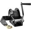 image:imageVEVOR Boat Winch1200 lbs Capacity Hand Boat Trailer Winch Heavy Duty Rope Crank with 23 ft Polyester Strap and TwoWay Ratchet Manual Operated Hand Crank Winch for Trailer Boat or ATV Towing1200 LBS