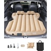 image:imageVEVOR Car Air Mattress Fits Tesla Model Y 20202024 Inflatable Car Camping Mattress Flocking Thickened Blow Up Travel Beds Durable Portable Sleeping Pad with Built in Pump 2 Pillows Beige