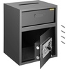 image:imageVEVOR Digital Depository Safe 17 Cubic Feet Made of Carbon Steel Electronic Code Lock Depository Safe with Deposit Slot with Two Emergency Keys Depository Box for Home Hotel Restaurant and Office