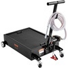 image:imageVEVOR Low Profile Oil Drain Pan 25 Gal Oil Drain Pan with 110V HighFlow Electric Pump Large Capacity Oil Change Pan with 72ft Hose amp Folding Handle Rolling Oil Drain Cart for Trucks Buses RVs15 Gallon