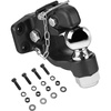image:imageVEVOR Pintle Hook 20000 lbs Towing Capacity Trailer Hitches Receiver Hook Combination 2516inch Hitch Ball Fits 25 to 3inch Lunette Ring with Mounting Kit WearResistant Black Powder Coat2516in 20000lbs