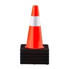 image:imageVEVOR Safety Cones 6 Pack 36 Traffic Cones PVC Orange Construction Cones with Reflective Collars and Black Weighted Base for Traffic Control Driveway Road Parking and School Improvement18H5Pack