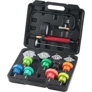image:imageVEVOR 28 pcs Universal Radiator Pressure Tester Kit Coolant Pressure Tester Kit with Manual Pump and ColorCoded Test Caps Coolant Vacuum Refill kit for Cars Motorcycles Trucks Cooling System14pcs