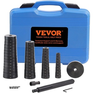image:imageVEVOR 52PCS Custom Bushing Bearing amp Seal Driver Set Transmission Wheel Axle Bearing Race Seal Driver Installer Remover 1865mm amp 74mm Metric Discs Bush Removal Puller Bearing Press Tool Kit52 Piece