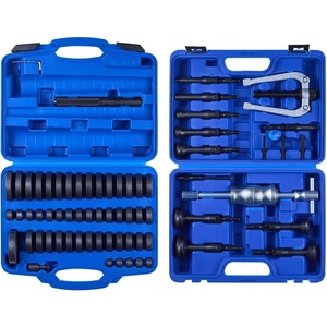 image:imageVEVOR 52pcs Custom Bushing Bearing and Seal Driver Set amp 14pcs Bearing Puller Kit 2 in 1 Bushing Bearing Driver Press Kit Heavy Duty Removal Installation Tool Set with 49 Bushings Separators amp Jawsslide hammer pullerbearing race driver