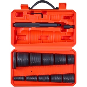 image:imageVEVOR Bearing Press Kit 52 Pcs Bearing Race and Seal Driver Set with 49 Bushings and Handle Shaft Bushing Driver Tool Set Heavy Duty Carbon Steel Removal Installation Tool Kit52pcs