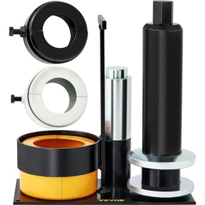 image:imageVEVOR Carrier amp Pinion Bearing Puller Compatible with Dana 30 40 60 70 Ford 9 Bearings Pinion Puller Tool with 2 Clamshells 45 Steel Clamshell Carrier Bearing Puller for Auto Repair2Piece Bearing