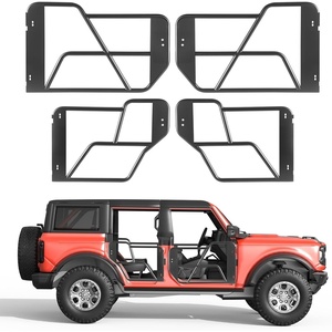 image:imageVEVOR Jeep JK Tube Doors 4 Door Fit for 20072018 Jeep Wrangler JK Hunting Style Jeep Tubular Door with Rubber Pads amp Toughened Steel Tube amp HeavyDuty Hinges amp OE LatchFord Bronco 4 door