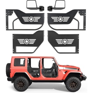 image:imageVEVOR Jeep Tube Doors 2Door Hunting Style Jeep Tubular Door with HeavyDuty Hinges amp OE Latch Jeep Doors with Rear View Mirrors Fit for 20182026 Jeep Wrangler JL amp 20202026 Jeep Gladiator JTFivepointed star Style