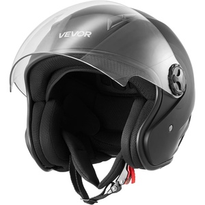 image:imageVEVOR Motorcycle Helmet 34 Open Face Adult Motocross Dirt Bike Helmet with Clear Visor Comfortable Motorbike Racing Street with Detachable Liner for Men amp Women DOT Approvedhelmet 34