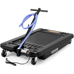 image:imageVEVOR Oil Drain Pan 15 Gallon Oil Drain Tank 57L Low Profile Oil Drain Pan Large Capacity Oil Change Pan Foldable Hand with Pump Hose Swivel Casters Wheels for Car SUV Trucks Oil DrainingCheckered
