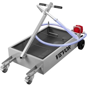 image:imageVEVOR Oil Drain Pan 15 Gallon Oil Drain Tank 57L Low Profile Oil Drain Pan Large Capacity Oil Change Pan Foldable Hand with Pump Hose Swivel Casters Wheels for Car SUV Trucks Oil DrainingCamouflage