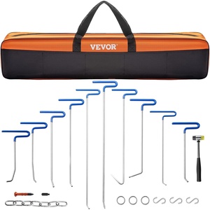 image:imageVEVOR Rods Dent Removal Kit 13 Pcs Paintless Dent Repair Rods Stainless Steel Dent Rods Whale Tail Dent Repair Tools Professional Hail Dent Removal Tool For Minor Dents Door Dings And Hail Damage20 Pcs with 10 Rods