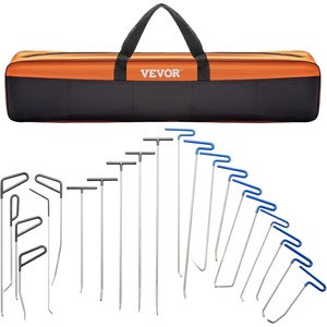 image:imageVEVOR Rods Dent Removal Kit 13 Pcs Paintless Dent Repair Rods Stainless Steel Dent Rods Whale Tail Dent Repair Tools Professional Hail Dent Removal Tool For Minor Dents Door Dings And Hail Damage21 Pcs with 21 Rods