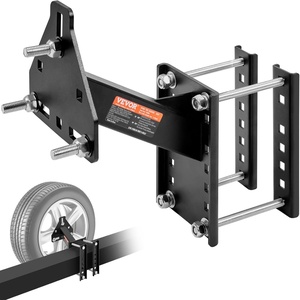 image:imageVEVOR Spare Tire Carrier Trailer Spare Tire Mount 160 lbs Capacity Utility Trailer Accessories Fits Most 4 amp 5 amp 6 amp 8 Lugs Wheels on 4 425 45 475 5 55 6 65 Bolt PatternsThreeBolt