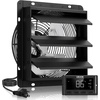image:imageVEVOR 10 inch Exhaust Fan Wall Mounted Attic Fan with Variable Speed Temperature amp Humidity Controller 1000 CFM Automatic Shutter2025VBlk