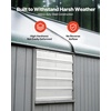 image:imageVEVOR 12 Shutter Exhaust Fan Highspeed 1000 CFM Aluminum Wall Mount Attic Fan with ACmotor Ventilation and Cooling for Greenhouses Garages Sheds Shops FCC20 Inch