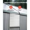 image:imageVEVOR 12 Shutter Exhaust Fan Highspeed 1000 CFM Aluminum Wall Mount Attic Fan with ACmotor Ventilation and Cooling for Greenhouses Garages Sheds Shops FCC36 Inch