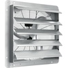 image:imageVEVOR 12 Shutter Exhaust Fan Highspeed 1000 CFM Aluminum Wall Mount Attic Fan with ACmotor Ventilation and Cooling for Greenhouses Garages Sheds Shops FCC24 Inch