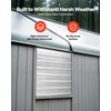 image:imageVEVOR 12 Shutter Exhaust Fan Highspeed 1000 CFM Aluminum Wall Mount Attic Fan with ACmotor Ventilation and Cooling for Greenhouses Garages Sheds Shops FCC30 Inch