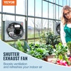 image:imageVEVOR 12 Shutter Exhaust Fan Highspeed 1000 CFM Aluminum Wall Mount Attic Fan with ACmotor Ventilation and Cooling for Greenhouses Garages Sheds Shops FCC16 Inch