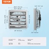 image:imageVEVOR 12 Shutter Exhaust Fan Highspeed 1000 CFM Aluminum Wall Mount Attic Fan with ACmotor Ventilation and Cooling for Greenhouses Garages Sheds Shops FCC24 Inch