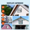 image:imageVEVOR 12 Shutter Exhaust Fan Highspeed 1000 CFM Aluminum Wall Mount Attic Fan with ACmotor Ventilation and Cooling for Greenhouses Garages Sheds Shops FCC10 Inch