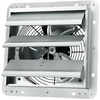 image:imageVEVOR 12 Shutter Exhaust Fan Highspeed 1000 CFM Aluminum Wall Mount Attic Fan with ACmotor Ventilation and Cooling for Greenhouses Garages Sheds Shops FCC10 Inch