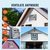 image:imageVEVOR 12 Shutter Exhaust Fan Highspeed 1000 CFM Aluminum Wall Mount Attic Fan with ACmotor Ventilation and Cooling for Greenhouses Garages Sheds Shops FCC16 Inch