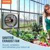 image:imageVEVOR 12 Shutter Exhaust Fan Highspeed 1000 CFM Aluminum Wall Mount Attic Fan with ACmotor Ventilation and Cooling for Greenhouses Garages Sheds Shops FCC24 Inch