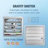 image:imageVEVOR 12 Shutter Exhaust Fan Highspeed 1000 CFM Aluminum Wall Mount Attic Fan with ACmotor Ventilation and Cooling for Greenhouses Garages Sheds Shops FCC24 Inch