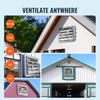 image:imageVEVOR 12 Shutter Exhaust Fan Highspeed 1000 CFM Aluminum Wall Mount Attic Fan with ACmotor Ventilation and Cooling for Greenhouses Garages Sheds Shops FCC24 Inch