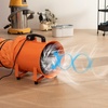 image:imageVEVOR Air Mover Blower Fan 12 Inch 3198CFM 585W with 33ft Flexible Duct Industrial Portable Ventilator BlowerExhaust12in33ft